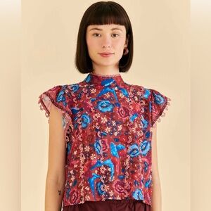 FARM Rio Floral Birds Blouse | Order by Jan 29